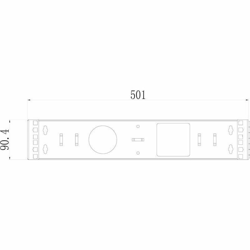 4XEM 2U Wall Mount for Rackmount Equipment, Network Equipment - Black - Thumbnail 5