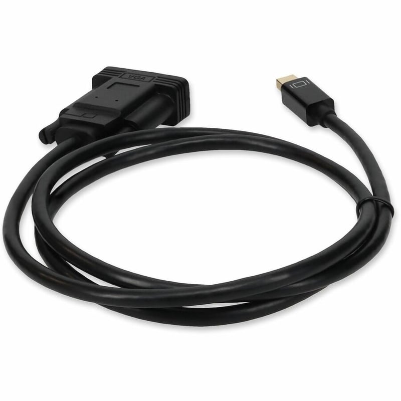 5PK 6ft Mini-DisplayPort 1.1 Male to VGA Male Black Cables For Resolution Up to 1920x1200 (WUXGA) - Thumbnail 4