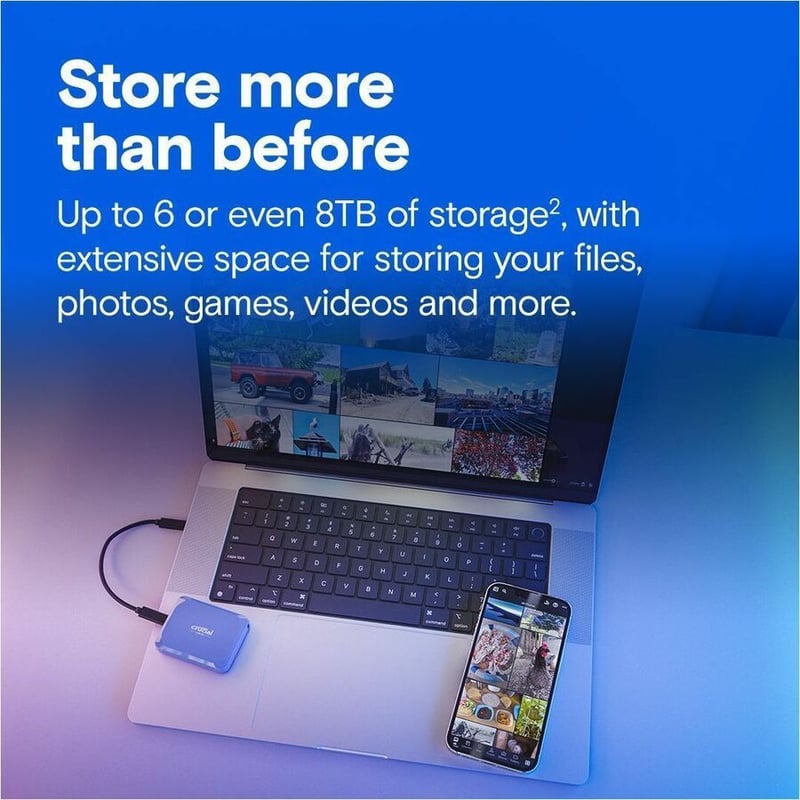 CRUCIAL X10 1TB PORTABLE SSD - Thumbnail 2