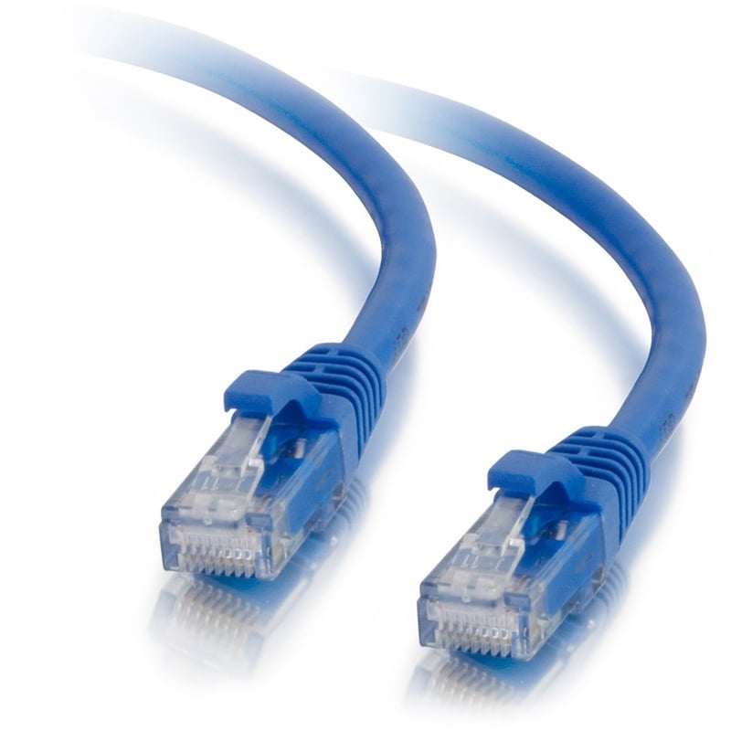 C2G 15ft Cat5e Ethernet Cable - Snagless Unshielded (UTP) - Blue - Thumbnail 1