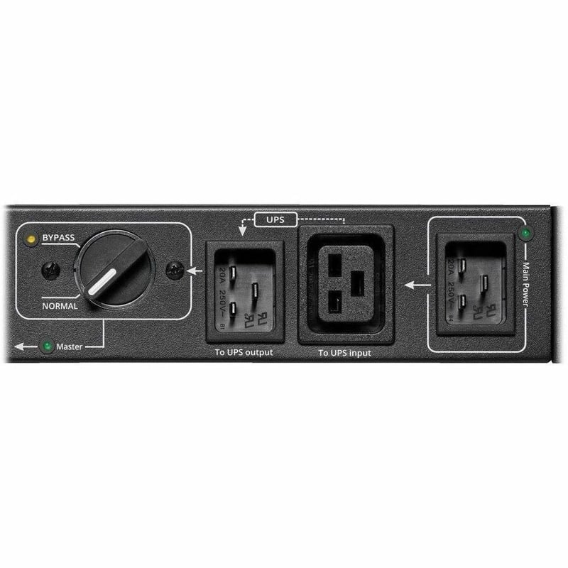 Eaton Tripp Lite Series 220-240V 13A Single-Phase Hot-Swap PDU with Manual Bypass - 4 BS1363 Outlets, C20 & BS1363 Inputs, Rack/Wall - Thumbnail 3