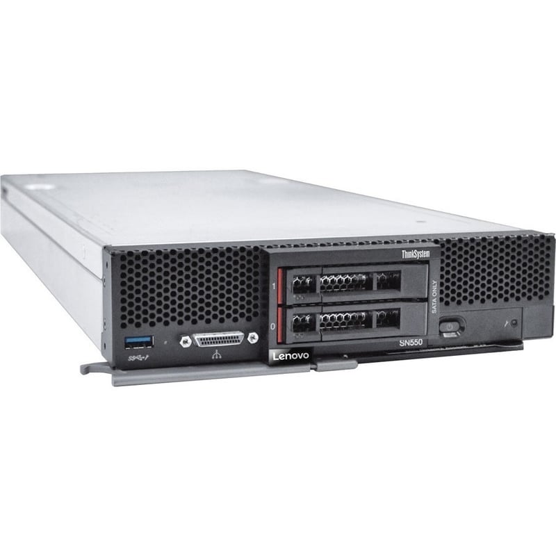Lenovo ThinkSystem SN550 7X16A07BNA Blade Server - 1 x Intel Xeon Silver 4208 2.10 GHz - 32 GB RAM - Serial ATA/600, Serial Attached SCSI (SAS) Controller - Thumbnail 3
