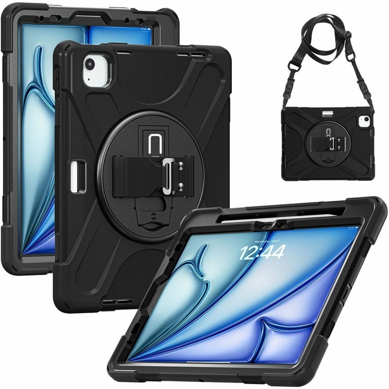RUGGED CASE FOR IPAD AIR 11 M2/ M3/M4 IPAD PRO 11 1/2/3/4 AIR 10.9 - Thumbnail 1