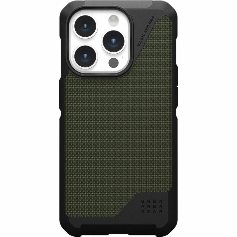 Urban Armor Gear Metropolis LT iPhone 15 Pro Case - Kevlar Olive - Thumbnail 5