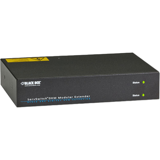 Black Box DKM FX Extender Modular Housing, 2-Slot Chassis with Integrated Power Supply - Thumbnail 2