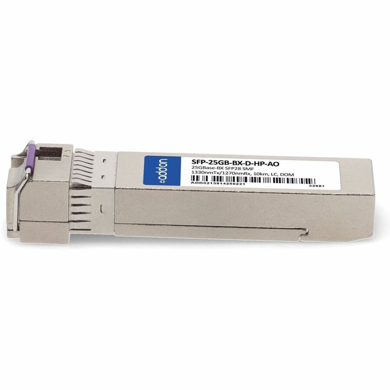 HP COMP XCVR TAA 25G-BX 1330/1270 10KM SMF SFP28 - Thumbnail 2
