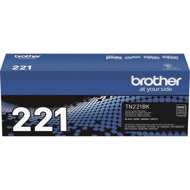 Brother Genuine TN221BK Black Toner Cartridge - Thumbnail 3