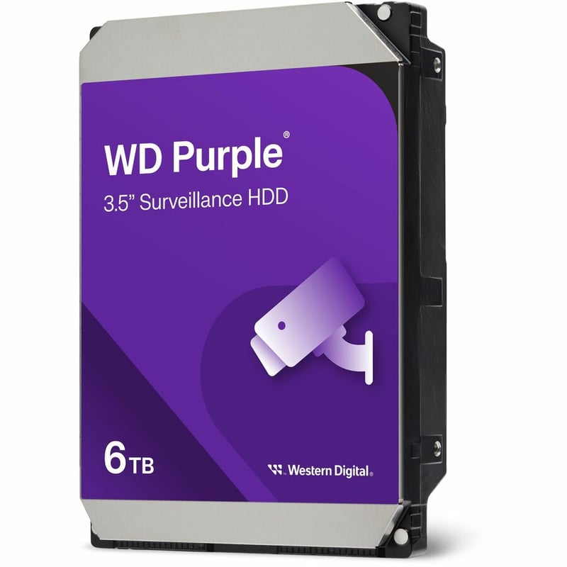 WD Purple WD64PURZ 6 TB Hard Drive - 3.5" Internal - SATA - Purple - Thumbnail 2