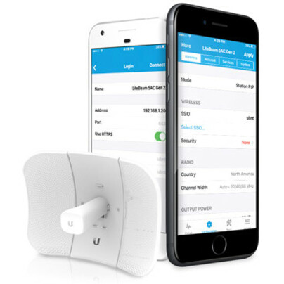 Ubiquiti LiteBeam AC Gen2 LBE-5AC-Gen2 IEEE 802.11ac 450 Mbit/s Wireless Bridge - Thumbnail 2