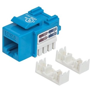 CAT6 BLUE RJ45 KEYSTONE JACK UTP - Thumbnail 1