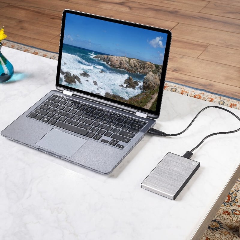 SEAGATE ONE TOUCH 2TB EXTERNAL HDD HDD SILVER USB 3.0 - Thumbnail 3