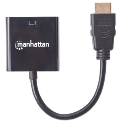 HDMI MALE TO VGA FEMALE, BLACK - Thumbnail 4