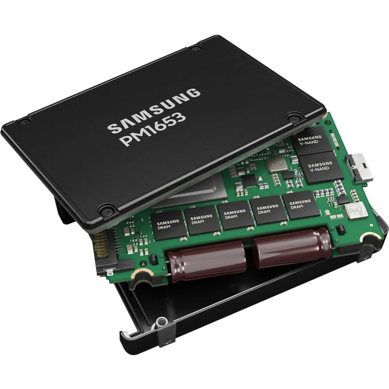 Samsung PM1653 MZILG7T6HBLA-00A07 7.68 TB Solid State Drive - 2.5" Internal - SAS (24Gb/s SAS) - Thumbnail 3