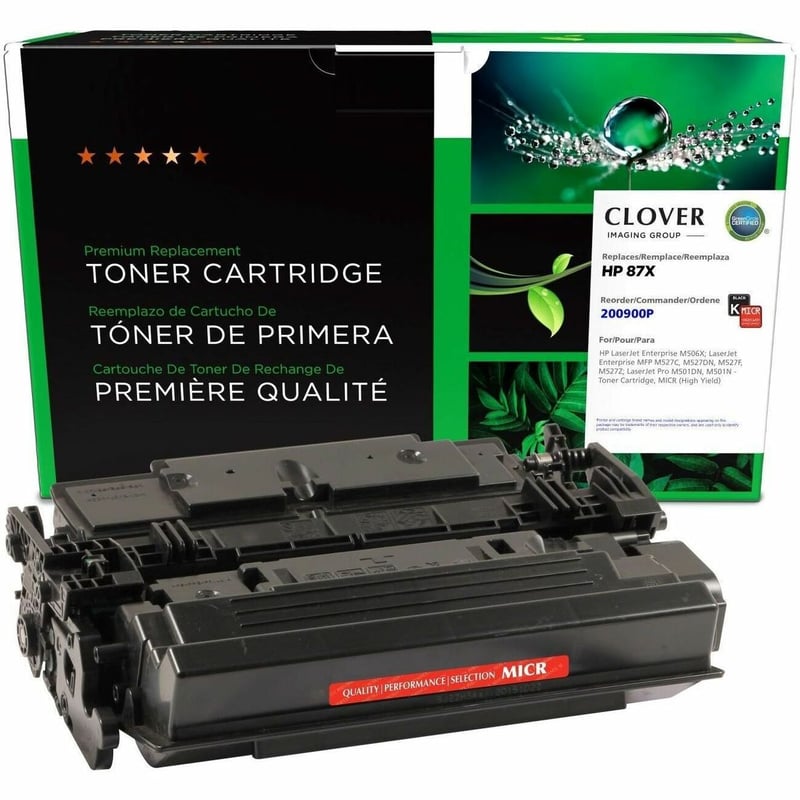 Clover Imaging Remanufactured High Yield MICR Toner Cartridge for HP CF287X, TROY 02-81676-001 - Thumbnail 1