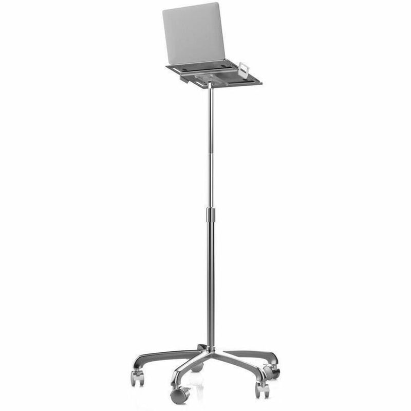 CTA Digital Rolling Floor Stand with Laptop Mount - Thumbnail 4