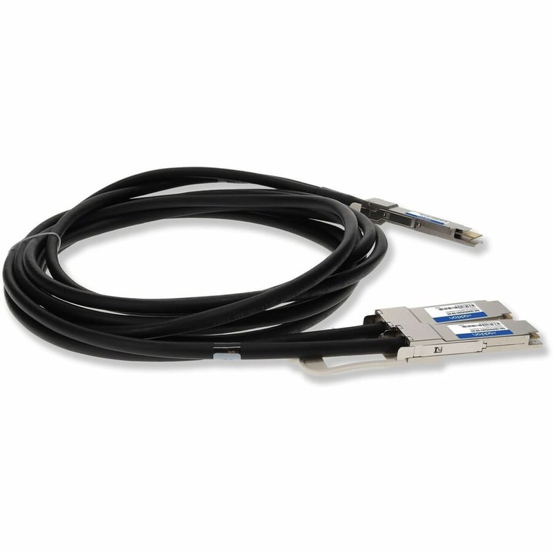AddOn Dell® DAC-Q56DD-2Q56-2-5M Compatible TAA Compliant 400GBase-CU QSFP-DD 400G to 2xQSFP56 200G PAM-4 Direct Attach Cable (Passive Twinax, 2.5m) - Thumbnail 5