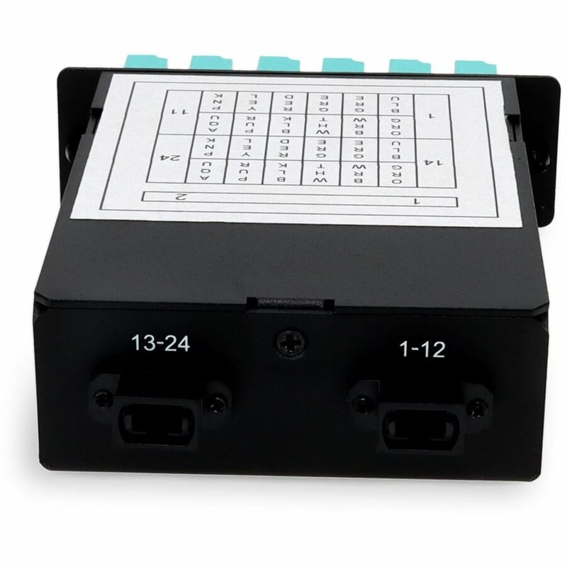 AddOn Cassette for 4-Bay Patch Panel, 2 MPO In, 12 LC Duplex Out, Multi-mode Duplex OM4, Type B - Thumbnail 4