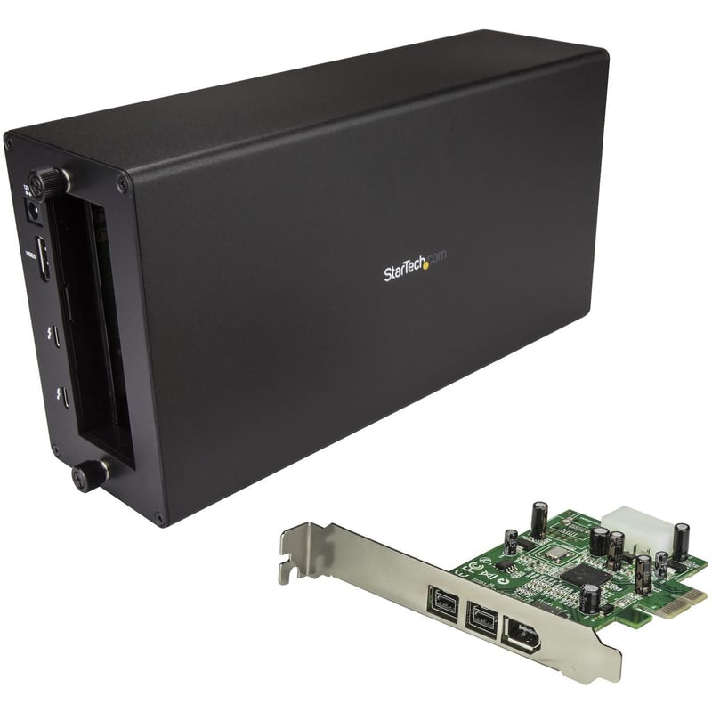StarTech.com Thunderbolt 3 to FireWire Adapter - External PCI Enclosure - PCIe Card plus TB3 Chassis - Thumbnail 1
