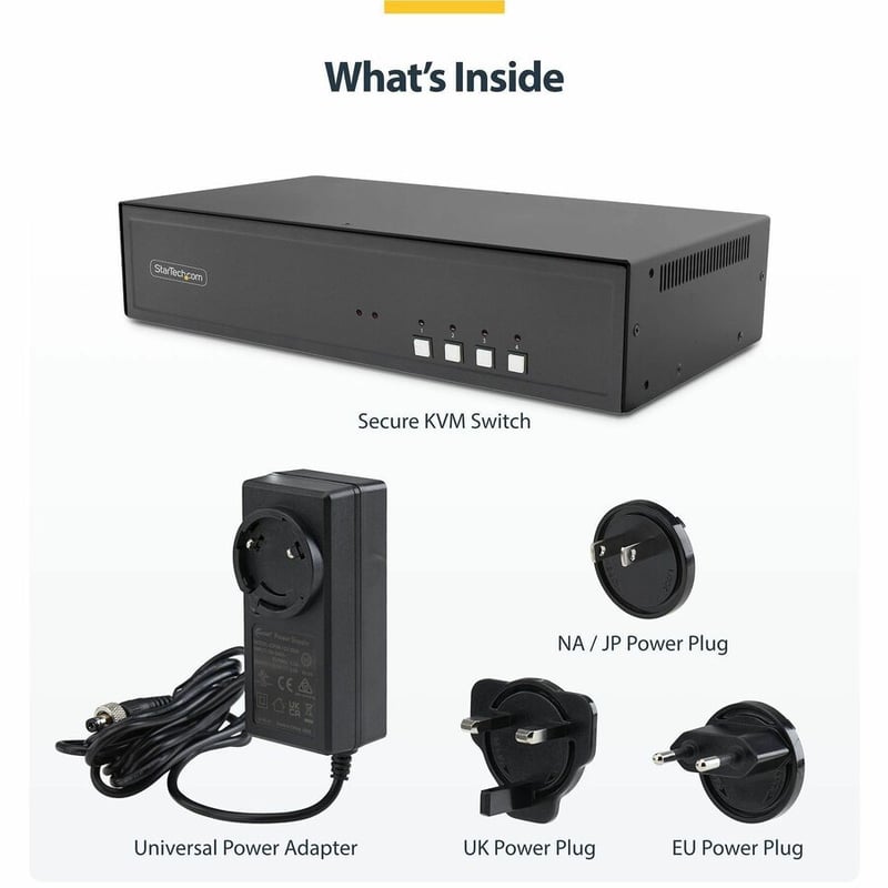 SECURE 4-PORT DUAL-MONITOR KVM DISPLAYPORT NIAP 4.0 US BUILT - Thumbnail 2