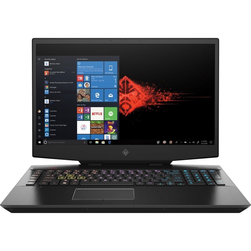 HP OMEN 17-cb0000 17-cb0040nr 17.3" Gaming Notebook - Intel Core i7 9th Gen i7-9750H - 16 GB - 1 TB HDD - 256 GB SSD - Shadow Black - Thumbnail 3