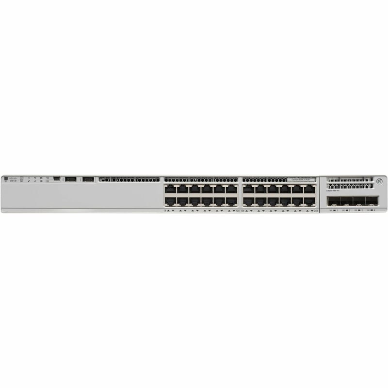 Cisco Catalyst 9200 24-port PoE+ Switch. Network Essentials - Thumbnail 1