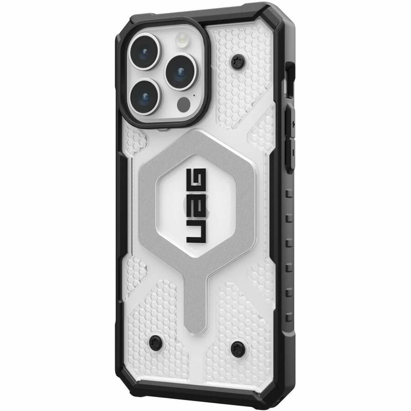 Urban Armor Gear Pathfinder Clear iPhone 15 Pro Max Case - Ice - Thumbnail 5