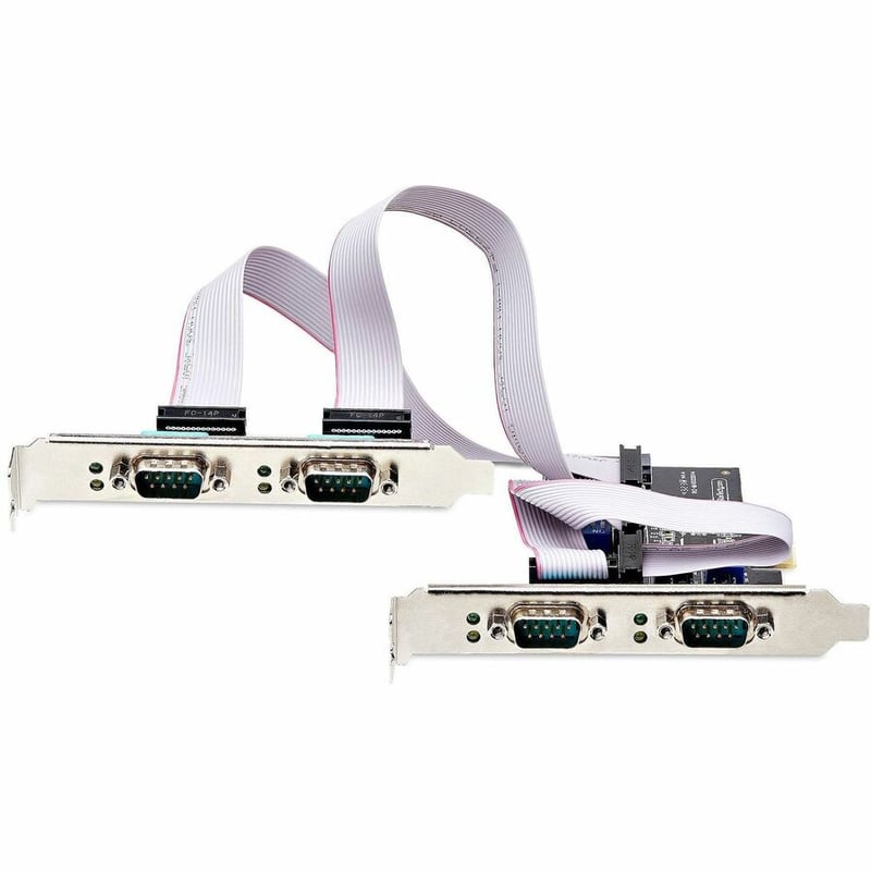 StarTech.com 4-Port Serial PCIe Card, Quad-Port RS232/RS422/RS485 Card, 16C1050 UART, ESD Protection, Windows/Linux, TAA-Compliant - Thumbnail 2