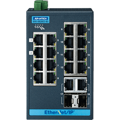 SWITCH - EKI-5626CI-AE - WIRED - NETWORKING / PORTS QTY: 18 - ETHERNET - 12 48 - Thumbnail 2