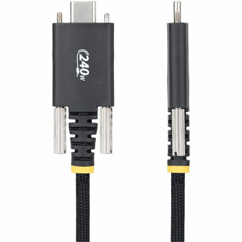 6FT USB-C CABLE USB-IF 240W PD/RUGGED/SIDE LOCKING SCREWS - Thumbnail 2