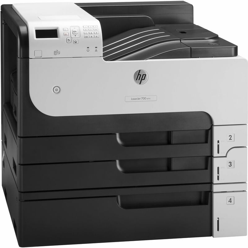 HP LaserJet 700 M712XH Desktop Laser Printer - Monochrome - Thumbnail 2