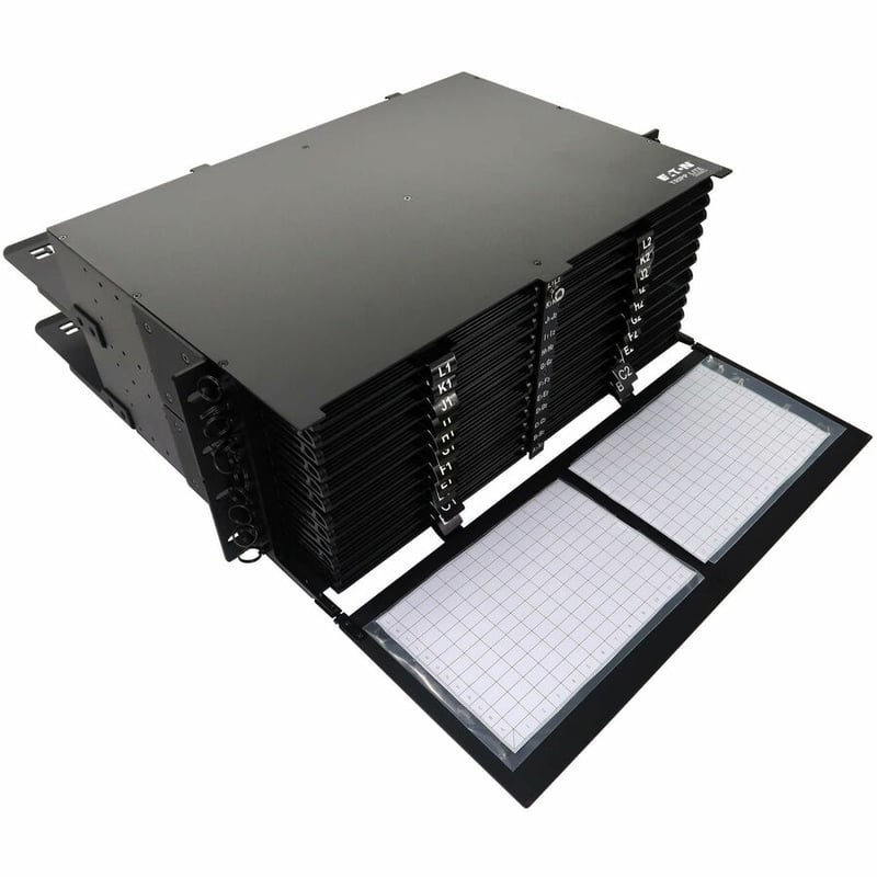 HIGH-DENSITY PANEL FIBER SPLICE ENCLOSURE 24 SPLICING CASSETTES 4U - Thumbnail 5