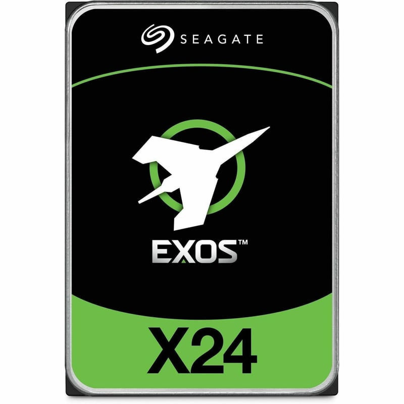 Seagate Exos X24 ST24000NM001H 24 TB Hard Drive - 3.5" Internal - SATA (SATA/600) - Conventional Magnetic Recording (CMR) Method - Thumbnail 1