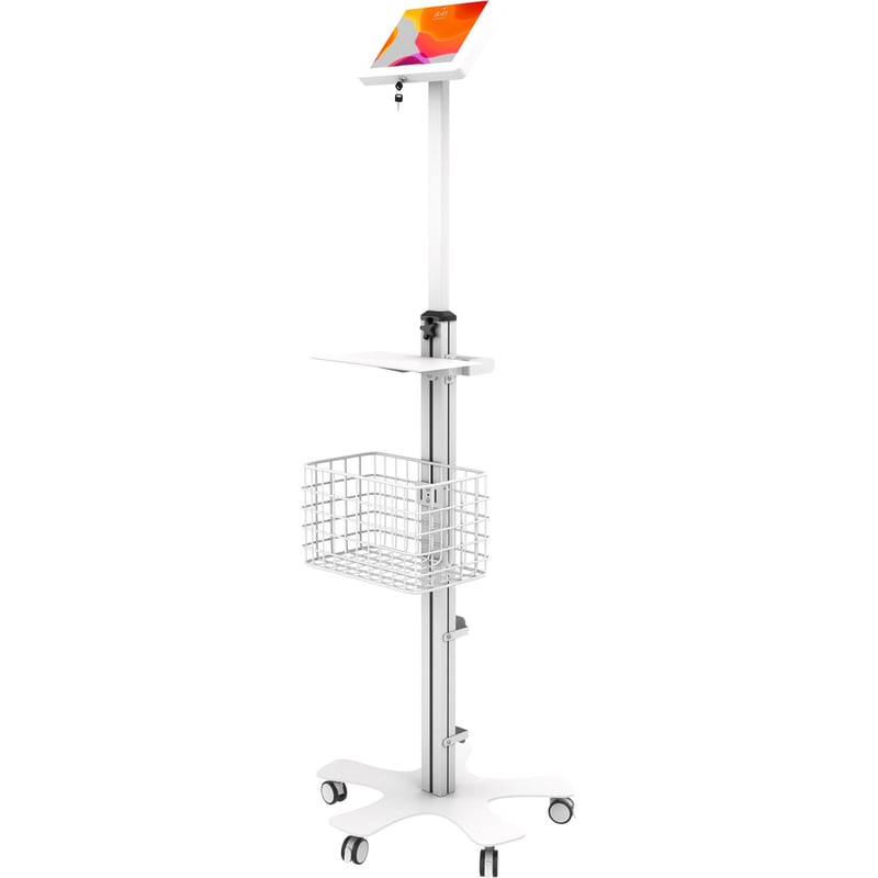 CTA Digital Medical Mobile Floor Stand with Small Enclosure - Thumbnail 1