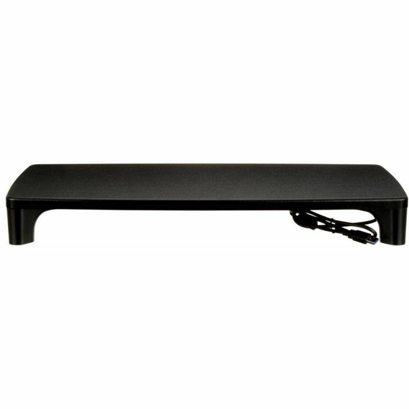 3M Monitor Stand MS100B, 21.6 in x 9.4 in x 3.9 in (548.6 mm x 238.7 mm x 99 mm) - Thumbnail 1