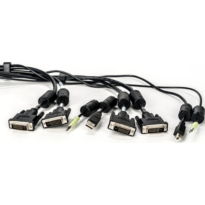 Vertiv Avocent USB Keyboard and Mouse, DVI-D and Audio Cable, 6 ft. with DPP Support for Vertiv Avocent SV and SC Series Switches - Thumbnail 2