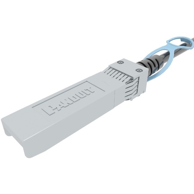 Panduit SFP28 25G Direct Attach Copper, White, 1.5 meters - Thumbnail 1