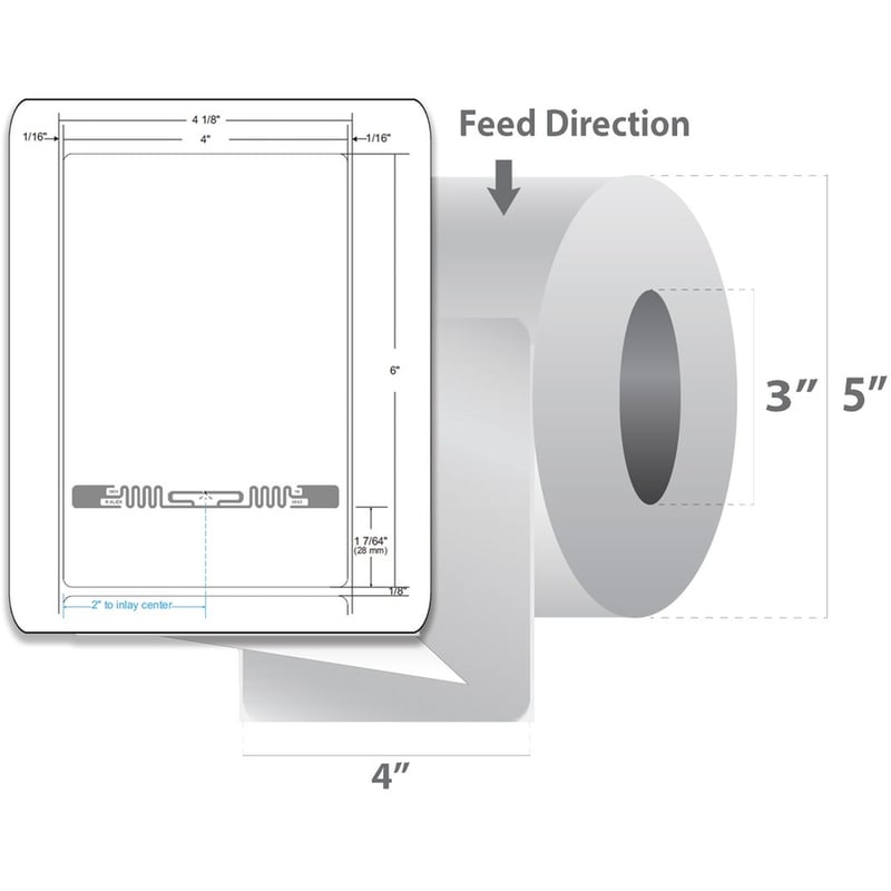 Zebra Z-Perform 1500T RFID Label - Thumbnail 2