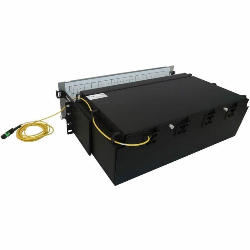 Eaton Tripp Lite Series Preloaded Fiber Patch Panel, 3U - 64x (12F MTP/MPO-APC to 4x LC Duplex F/F) 8F Trunk Cables, OS2 Singlemode, 3 m (9.8 ft.) - Thumbnail 5