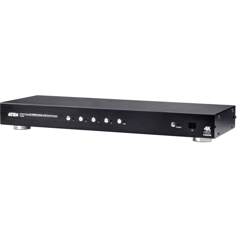 ATEN 4-Port True 4K HDMI Switch with Dual Output VS482B - Thumbnail 1
