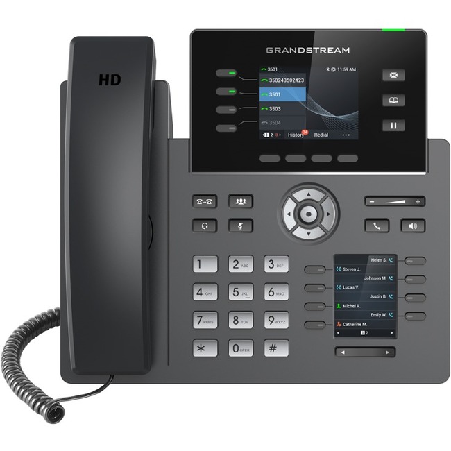 Grandstream IP Phone - Corded - Corded/Cordless - Wi-Fi, Bluetooth - Desktop - Thumbnail 1