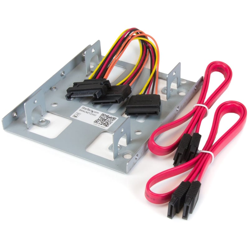 StarTech.com Dual 2.5" to 3.5" HDD Bracket for SATA Hard Drives - 2 Drive 2.5" to 3.5" Bracket for Mounting Bay - Thumbnail 1