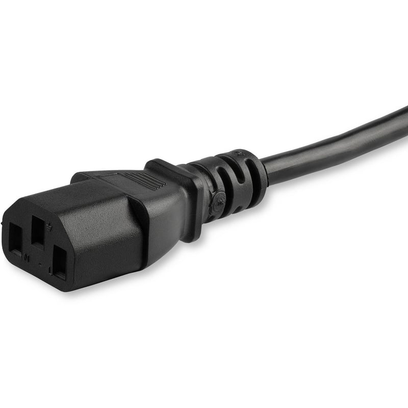 StarTech.com 15ft (4.5m) Hospital Grade Power Cord, 18AWG, NEMA 5-15P to C13, 10A 125V, Green Dot Medical Power Cable, Monitor Power Cable - Thumbnail 5