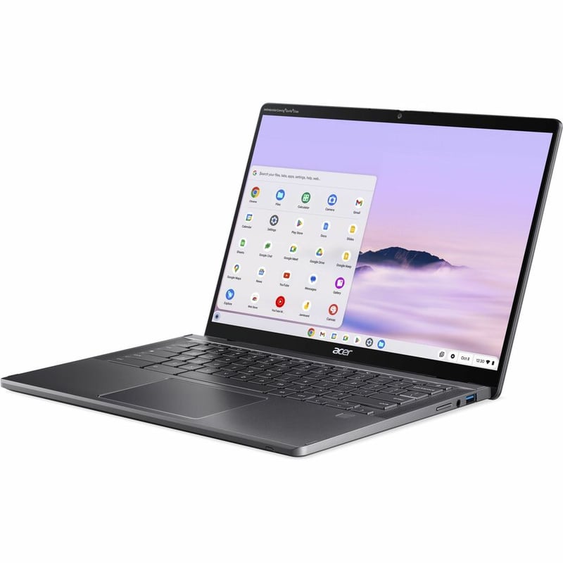 Acer Chromebook Plus Spin 714 CPE794-1N CPE794-1N-56FV 14" Touchscreen Convertible 2 in 1 Chromebook - WUXGA - 60 Hz - Intel Core Ultra 5 125U - 16 GB - 256 GB SSD - English (US) Keyboard - Iron - Thumbnail 5