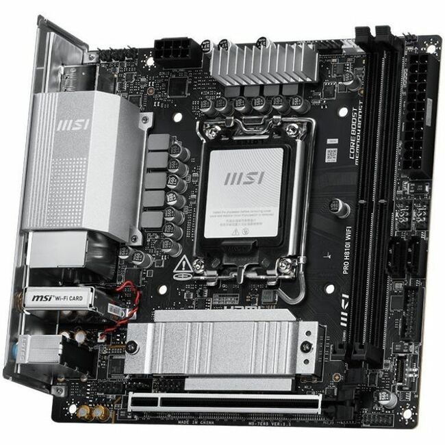 PRO H810I WIFI MOTHERBOARD INTEL DDR5 128GB LGA 1851 - Thumbnail 1