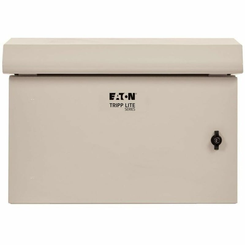 Tripp Lite by Eaton SmartRack Industrial Enclosure with Lock - NEMA 3R, Wall Mount, Metal Construction, Hinged Back, Internal Fans, 28 in. Depth, 6U, Gray - Thumbnail 5