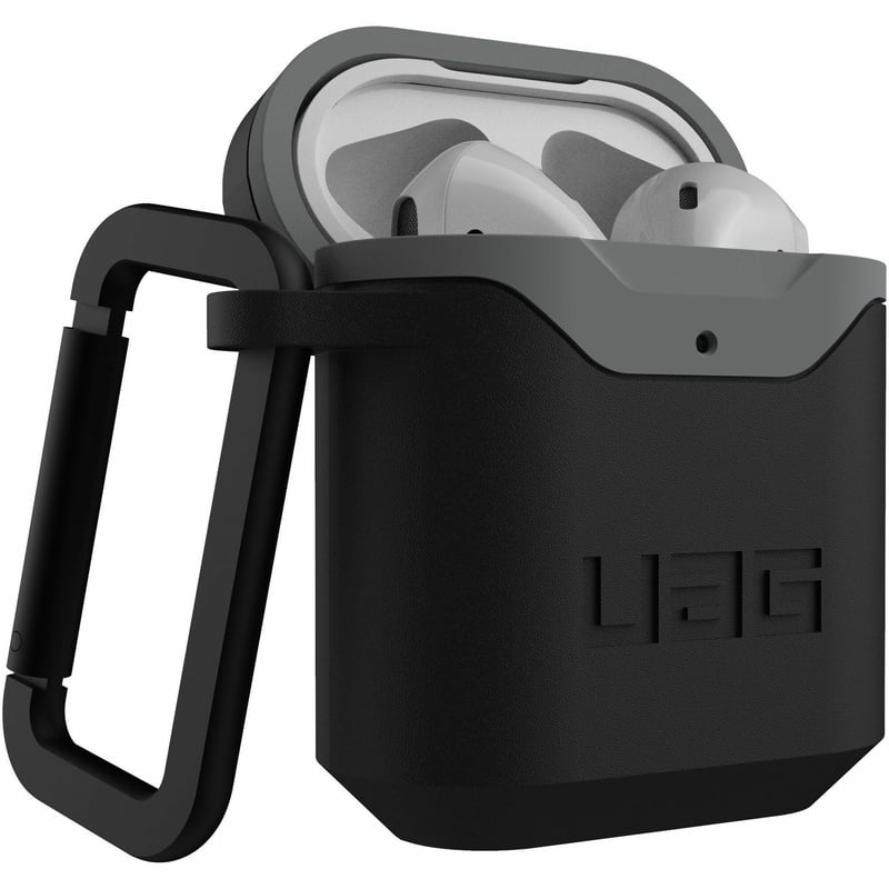 APPLE AIRPODS HARD CASE V2-BLACK/GREY - Thumbnail 1
