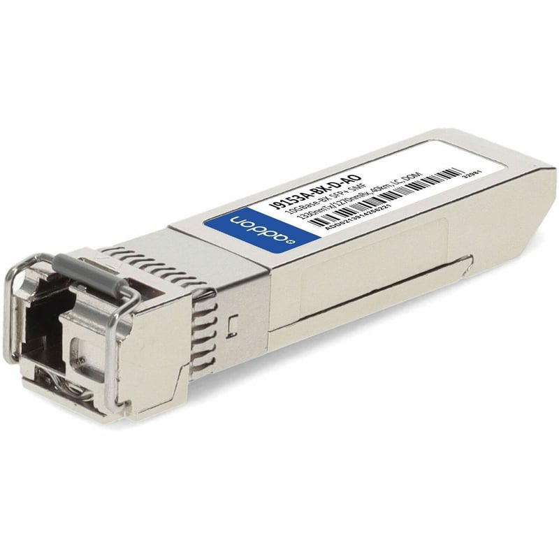 AddOn HP® J9153A Compatible 10GBase-BX SFP+ Transceiver (SMF, 1330nmTx/1270nmRx, 40km, LC, DOM) - Thumbnail 1