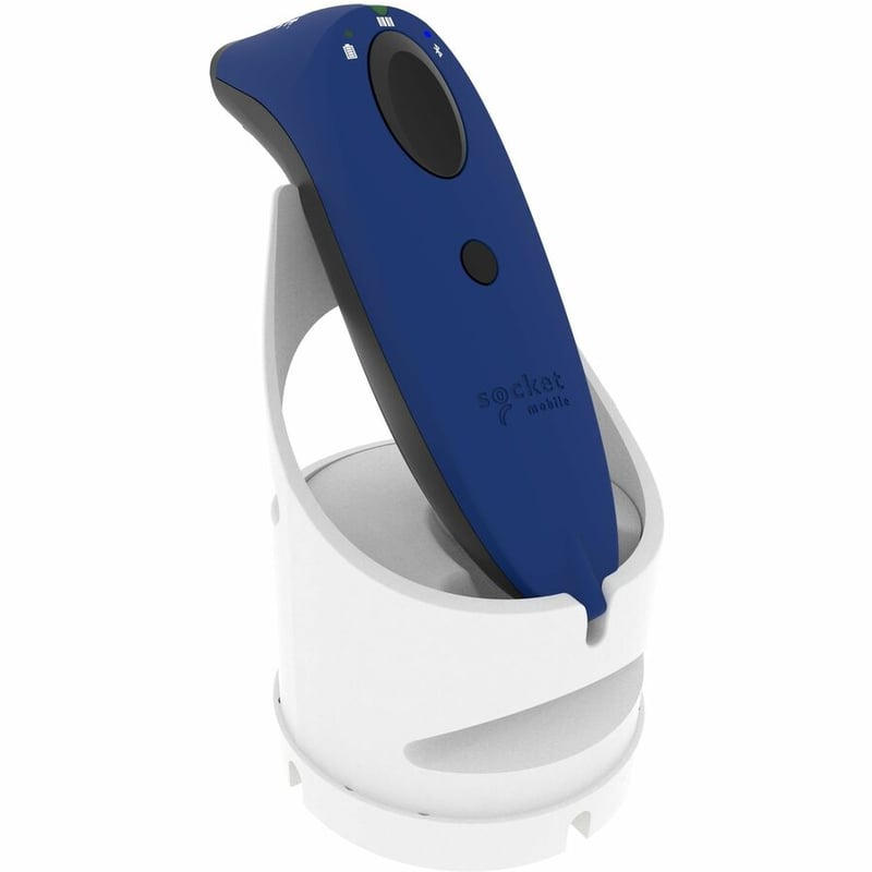 Socket Mobile SocketScan S720, Linear Barcode Plus QR Code Reader, Blue & White Dock - Thumbnail 4