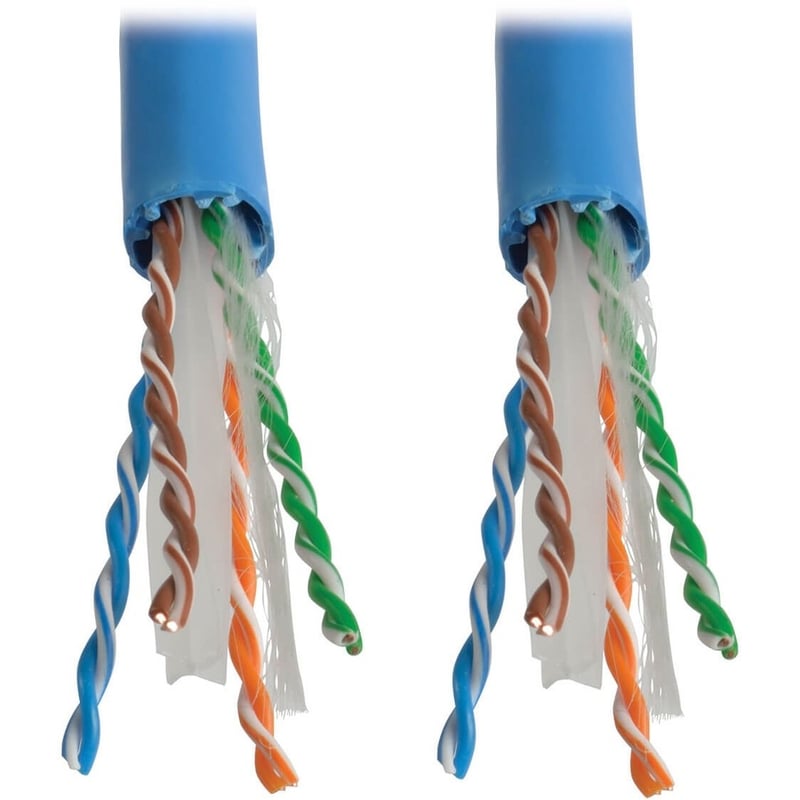 Eaton Tripp Lite Series Cat6a 10G-Certified Solid Core UTP CMR PVC Bulk Ethernet Cable, Blue, 1000 ft. (304.8 m) - Thumbnail 2