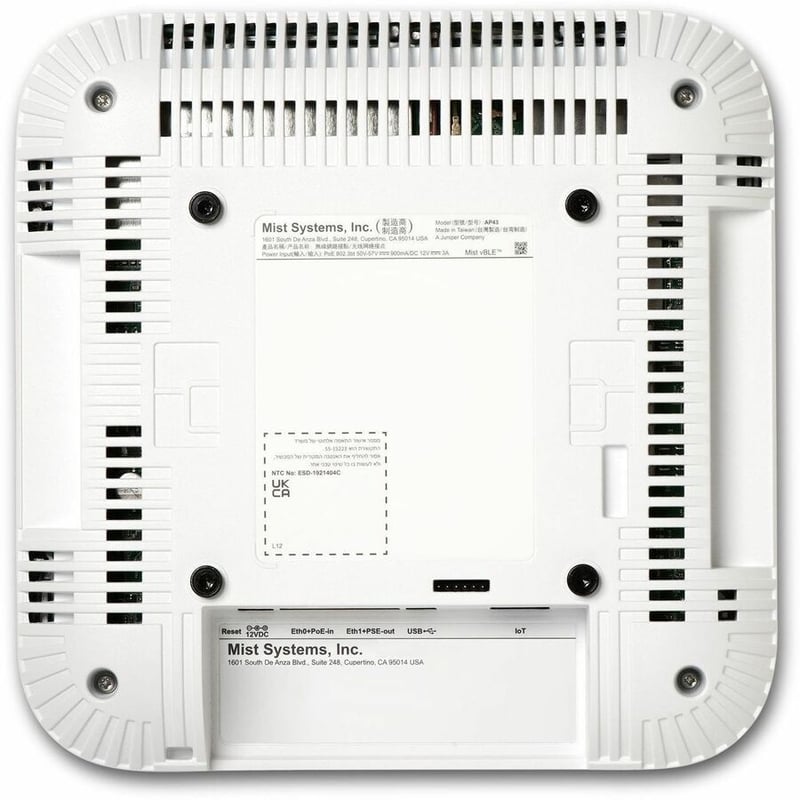 Juniper AP43 Dual Band Wi-Fi 6 IEEE 802.11 a/b/g/n/ac/ax 4.80 Gbit/s Wireless Access Point - Indoor - Thumbnail 3